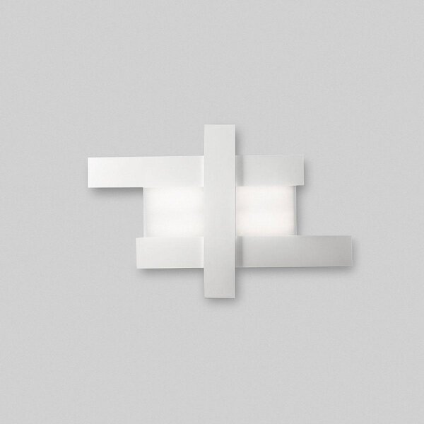 Lampada a Soffitto DOHA P/M 40W LED 3750lm 3000K Bianco - Plafoniera da Interno in Alluminio e Metacrilato Bisatinato - Gealuce