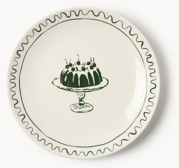 Set di 4 piatti da colazione natalizi di design Clarette di Agathe Marty