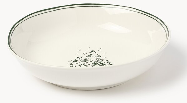 Set di 4 piatti fondi natalizi di design Clarette by Agathe Marty