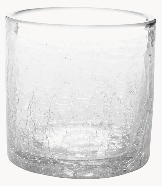 Set di 4 bicchieri fatti a mano Crackle