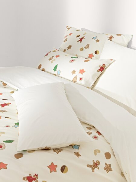 Copripiumino in cotone percalle di design Cookies di Kera Till