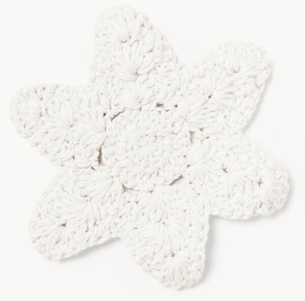 Set di 4 sottobicchieri in cotone fatti a mano Starla