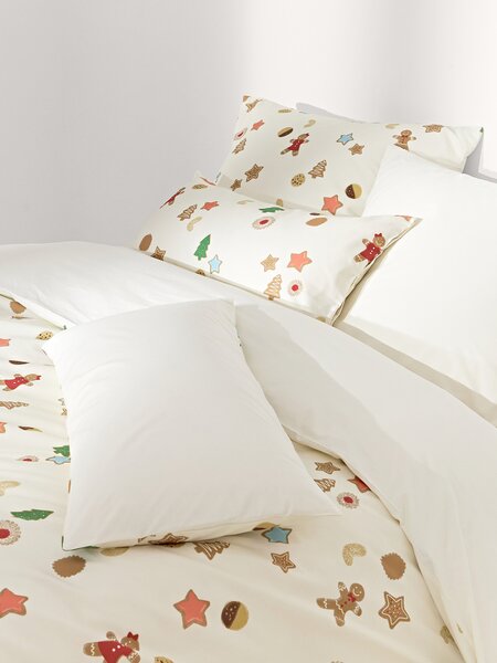 Copripiumino in cotone percalle di design Cookies di Kera Till