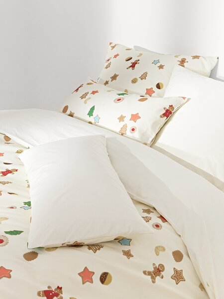Copripiumino in cotone percalle di design Cookies di Kera Till
