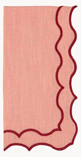 Tovagliolo con bordo ricamato Navy