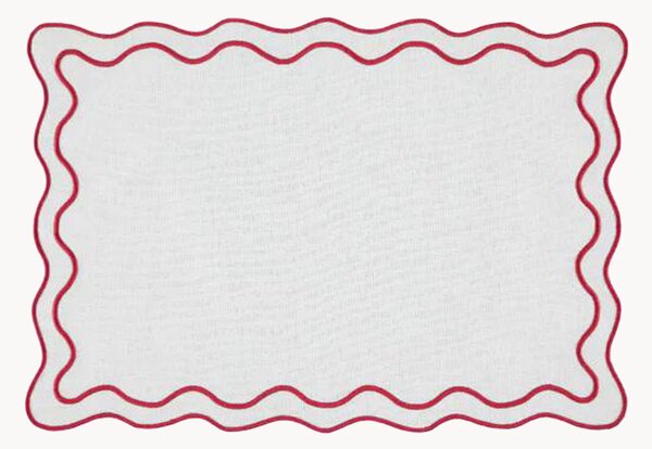 Tovaglietta americana con bordo ricamato Beja