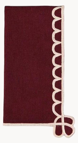 Tovagliolo con bordo ricamato Belle Nuit