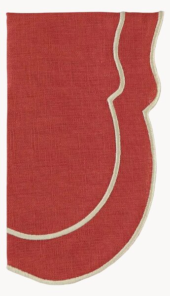 Tovagliolo con bordo ricamato Clou