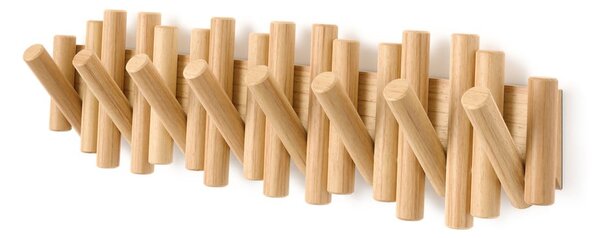 Attaccapanni da parete di colore naturale in pino massiccio 61 cm Picket – Umbra
