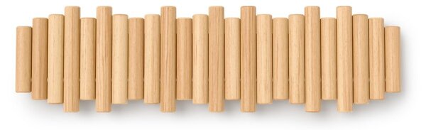 Attaccapanni da parete di colore naturale in pino massiccio 61 cm Picket – Umbra