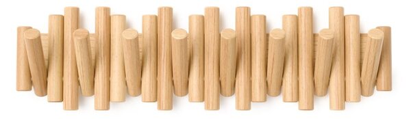 Attaccapanni da parete di colore naturale in pino massiccio 61 cm Picket – Umbra