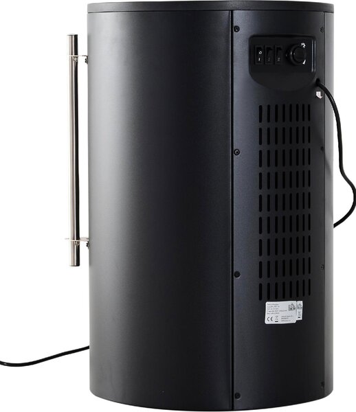DecHome Caminetto Elettrico da Terra con Effetto Fiamma 1800 Watt Nero 41x41x64.5 cm - 8D0087