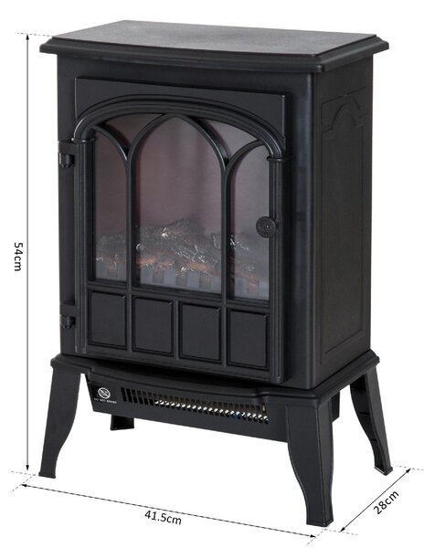 DecHome Caminetto Elettrico da Terra Potenza 2000 Watt 41.5x28x54 cm - 8D01D8