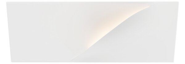 Applique da Parete G9 Rettangolare con Taglio in Gesso Pitturabile