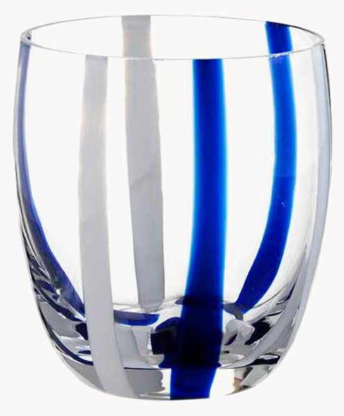 Set di 6 bicchieri artigianali Stripes