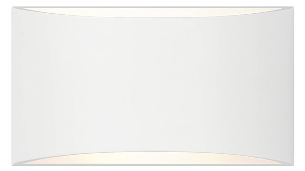Applique da Parete G9 Bidirezionale 20x12 cm in Gesso Pitturabile