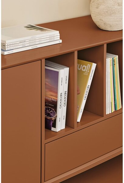 Cassettiera nera 220x98x45 cm Platt – Teulat