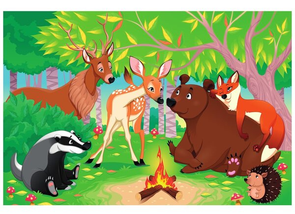 Carta da parati – Orso e i suoi Amici