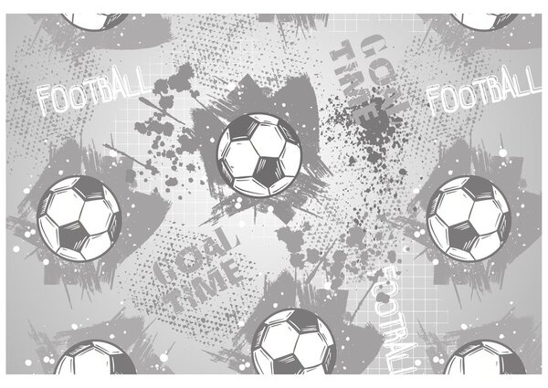 Carta da parati – Pallone da Calcio in Grigio