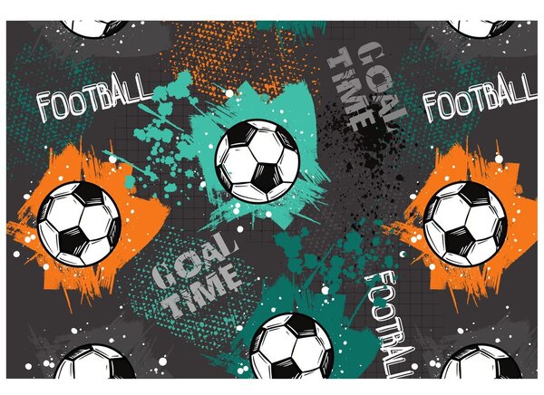 Carta da parati – Pallone da Calcio in Stile Moderno