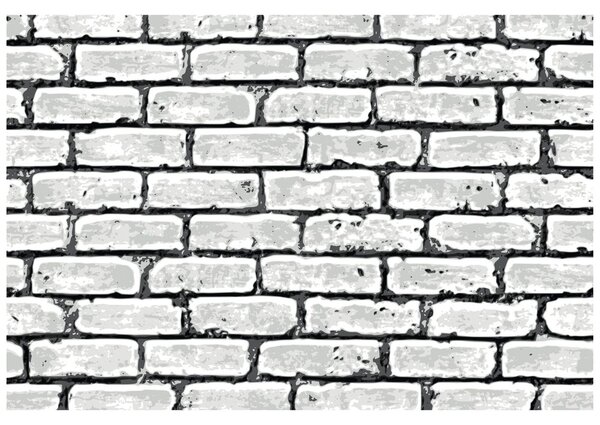 Carta da parati – Mattone Grigio Dipinto