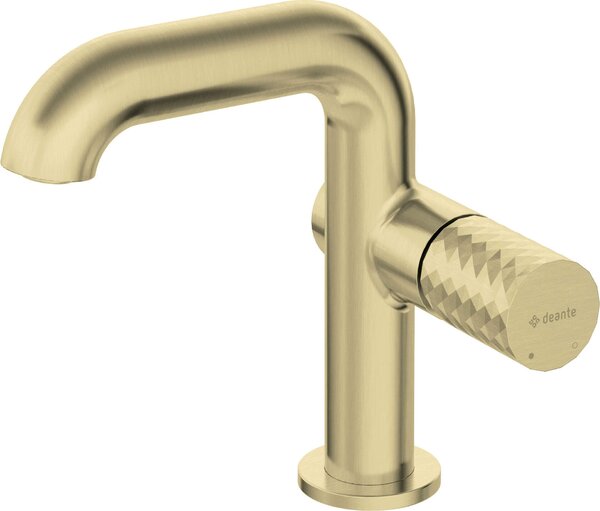 Rubinetto da lavabo Deante Gold con bocca rettangolare, ottone