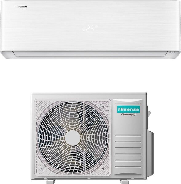 Hisense Climatizzatore 9000 Btu Inverter Monosplit Condizionatore con Pompa di Calore Classe A+++/A+++ Gas R32 Wi-Fi (Unit Interna + Unit Esterna