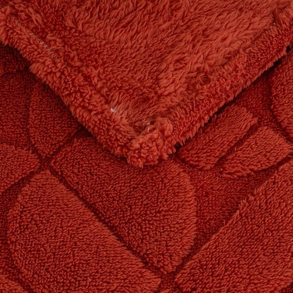 Coperta color mattone in micropile 130x160 cm Mid Century – Casa Selección