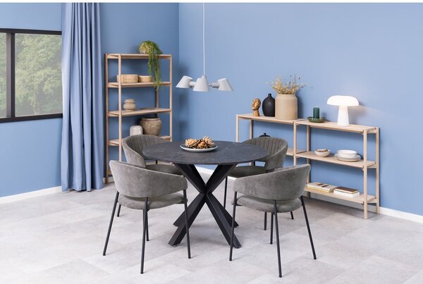 Libreria di colore naturale con effetto rovere 169x88x30 cm Braidwood – Actona