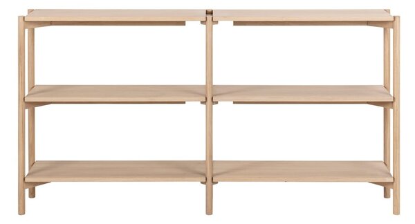 Libreria di colore naturale con effetto rovere 169x88x30 cm Braidwood – Actona