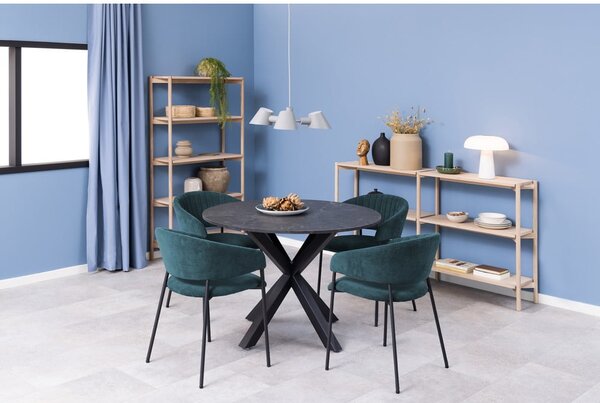 Libreria di colore naturale con effetto rovere 169x88x30 cm Braidwood – Actona
