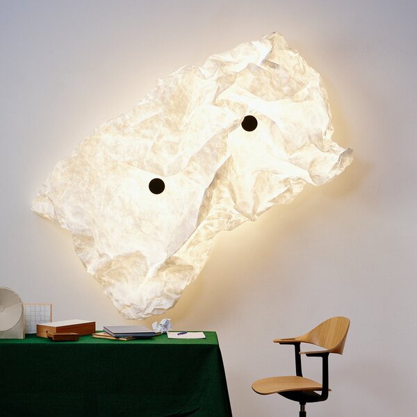 Applique da parete FLOS, Maap W2, dimmerabile, Bianco, Soggiorno, Tessuto / Tessile, Design