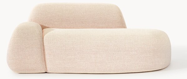 Divano 2 posti in bouclé con chaise longue Wolke