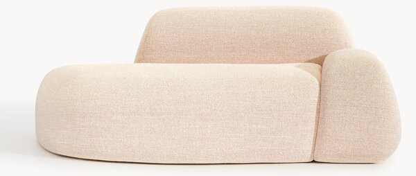 Divano 2 posti in bouclé con chaise longue Wolke