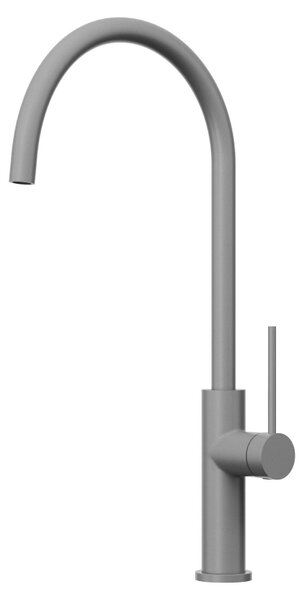 Granitan | Miscelatore da cucina - Rubinetto girevole - Rubinetto ruotabile a 360° - Grigio - Risparmio idrico - Stile loft - SLIM