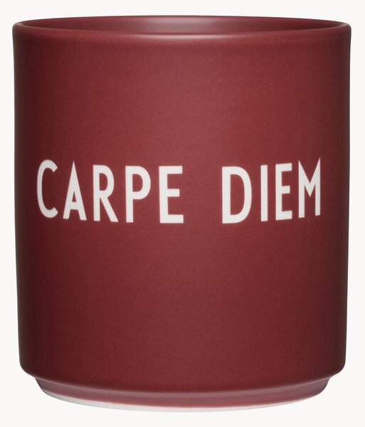 Tazza con scritta Favourite Carpe Diem