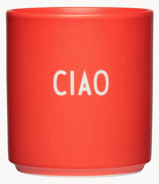 Tazza con scritta Favourite Ciao