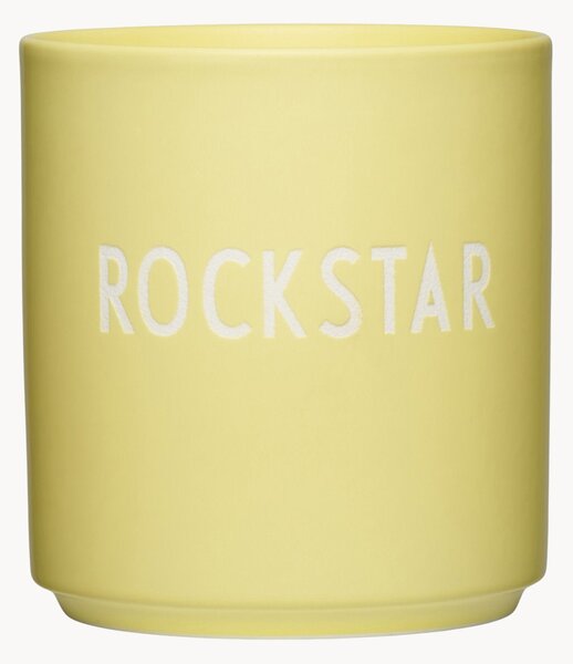 Tazza con scritta Favourite Rockstar