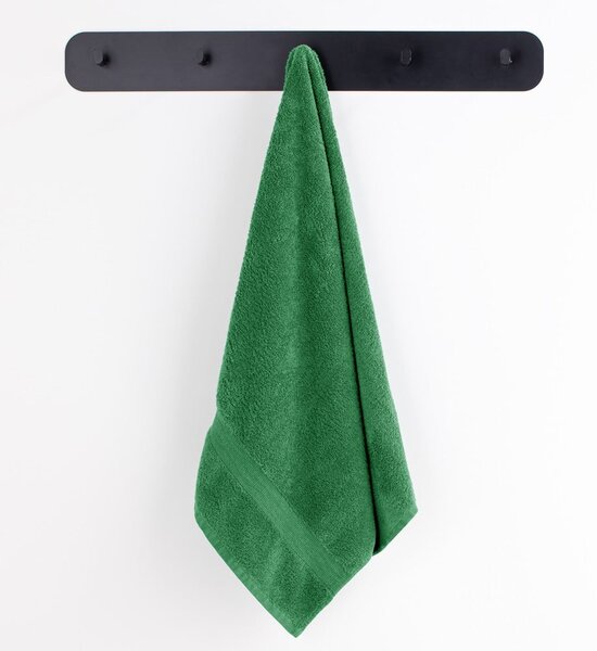 Set di asciugamani per viso e corpo tipo terry verde scuro in cotone 10 pz Marina – Restilo