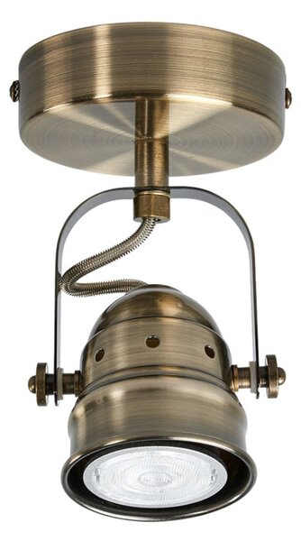 Applique da parete Lindby, Leonor, dimmerabile, Bronzo / Ottone anticato, Soggiorno, Metallo, Antico