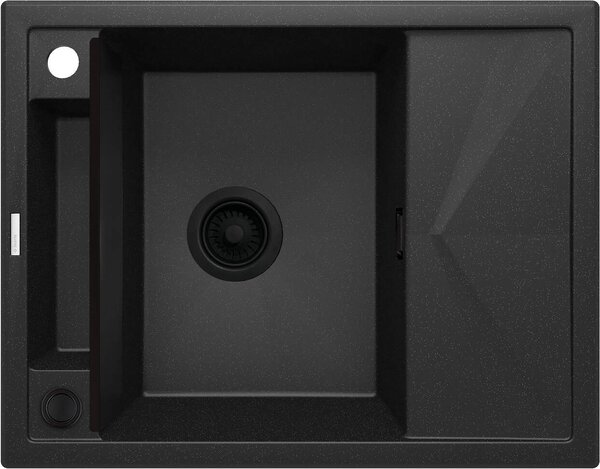 1-bowl magnetic granite sink with drainer