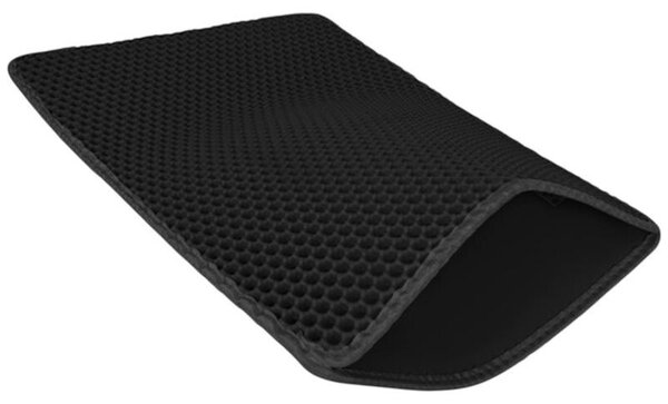 Purlov 27764 Tappetino per lettiera 60 x 45 cm, nero