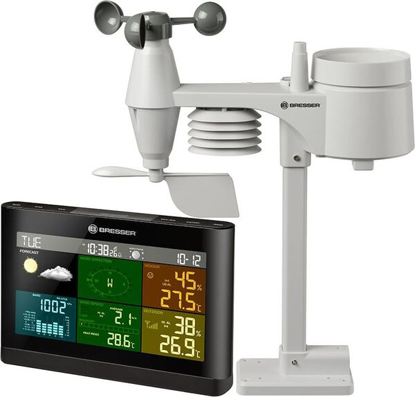 Stazione meteorologica BRESSER Comfort 5 in 1, a colori - 7002551