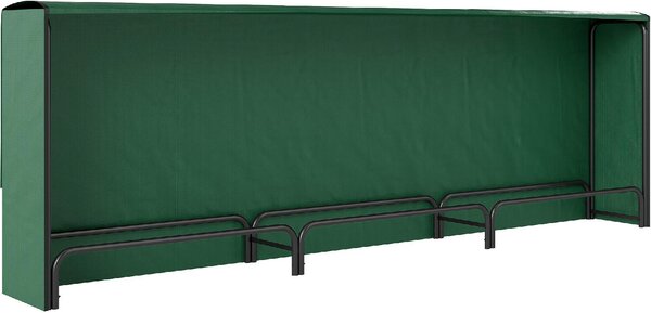 VivaGarden Portalegna da 1m Regolabile con Telo Impermeabile in PE in Metallo 300x36x99 cm colore Nero e Verde Scuro - W746DG