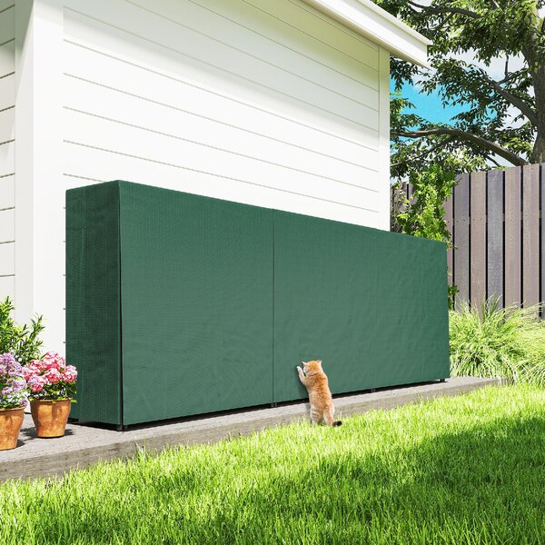 VivaGarden Portalegna da 1m Regolabile con Telo Impermeabile in PE in Metallo 300x36x99 cm colore Nero e Verde Scuro - W746DG