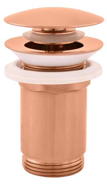 Slezák-RAV: Scarico lavabo CLICK-CLACK 5/4 - ROSA ORO - lucido MD0484ZRL