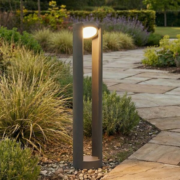 Lampioncino da giardino DYLEN Lucande, Nero, Alluminio, Moderno, Lampada LED da esterni