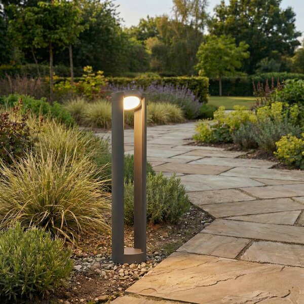 Lampioncino da giardino DYLEN Lucande, Nero, Alluminio, Moderno, Lampada LED da esterni