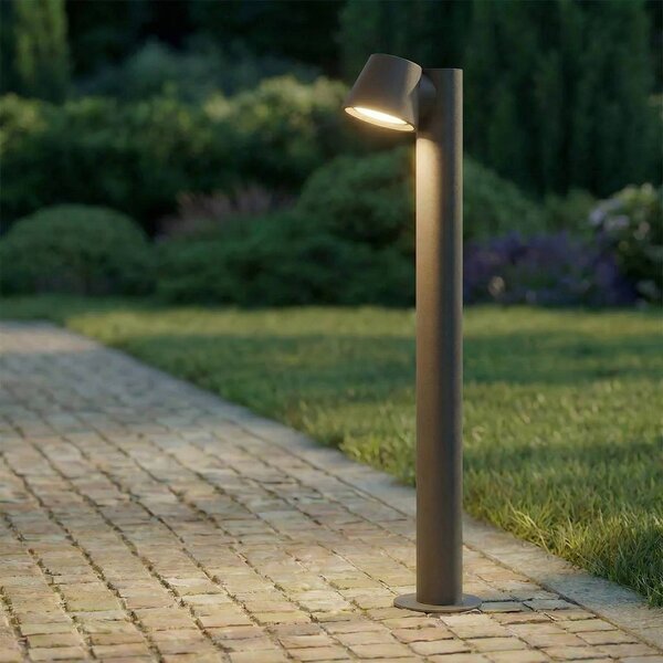 Lampioncino da giardino Ileyna Lindby, dimmerabile, Nero, Metallo, Moderno, Lampada da esterni