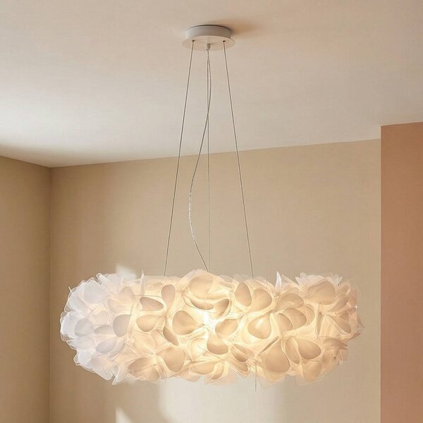 Slamp Lampada a sospensione Clizia Mama Non Mama, dimmerabile, Bianco / Opale, Soggiorno / Sala da pranzo, Plastica, Design, Lampada a sospensione